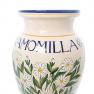 Напольная ваза Camomilla из прочной керамики с растительным рисунком «Ботаника» L´Antica Deruta  - фото