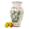 Напольная ваза Camomilla из прочной керамики с растительным рисунком «Ботаника» L´Antica Deruta  - фото