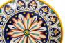 Настенная керамическая тарелка ручной работы Geometric L´Antica Deruta  - фото