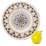 Керамическая декоративная тарелка с ручной росписью Geometric L´Antica Deruta  - фото