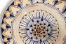 Керамическая декоративная тарелка с ручной росписью Geometric L´Antica Deruta  - фото