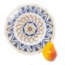 Настенная тарелка с ручной росписью из серии керамического декора Geometric L´Antica Deruta  - фото