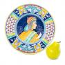Настенная тарелка из итальянской керамики ручной работы Museo Plate L´Antica Deruta  - фото
