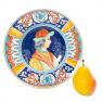 Декоративная тарелка с ручной росписью в старинном стиле Museo Plate L´Antica Deruta  - фото