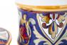 Емкость для хранения с крышкой, шкатулка для украшений из керамики Lustro Antico L´Antica Deruta  - фото