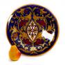 Декоративная тарелка ручной работы в стиле Ренессанс Lustro Antico L´Antica Deruta  - фото