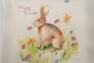 Квадратная тарелка с праздничным рисунком «Кролик на лужайке» Ceramica Cuore  - фото