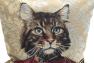 Гобеленовая наволочка "Военный кот" Emilia Arredamento  - фото