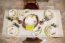 Глубокая тарелка для супа с рисунком в весенней палитре «Цветочное настроение» Ceramica Cuore  - фото
