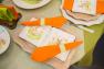 Квадратная тарелка для праздничной сервировки «Кролик на лужайке» Ceramica Cuore  - фото