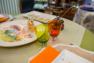 Набор из 6-ти оранжевых стеклянных бокалов для вина Tahiti Comtesse Milano  - фото