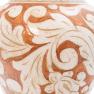 Керамическая ваза классической формы с фактурным орнаментом Scalfito L´Antica Deruta  - фото