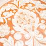 Глубокий керамический поднос с двухцветным орнаментом Scalfito L´Antica Deruta  - фото