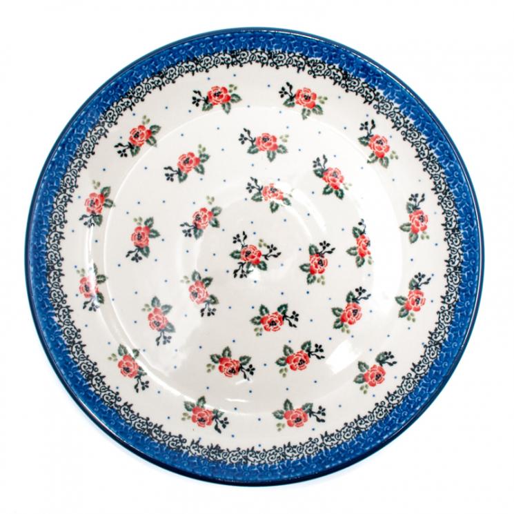 Набір десертних тарілок із квітами "Чайна троянда", 6 шт. Кераміка Артистична - фото