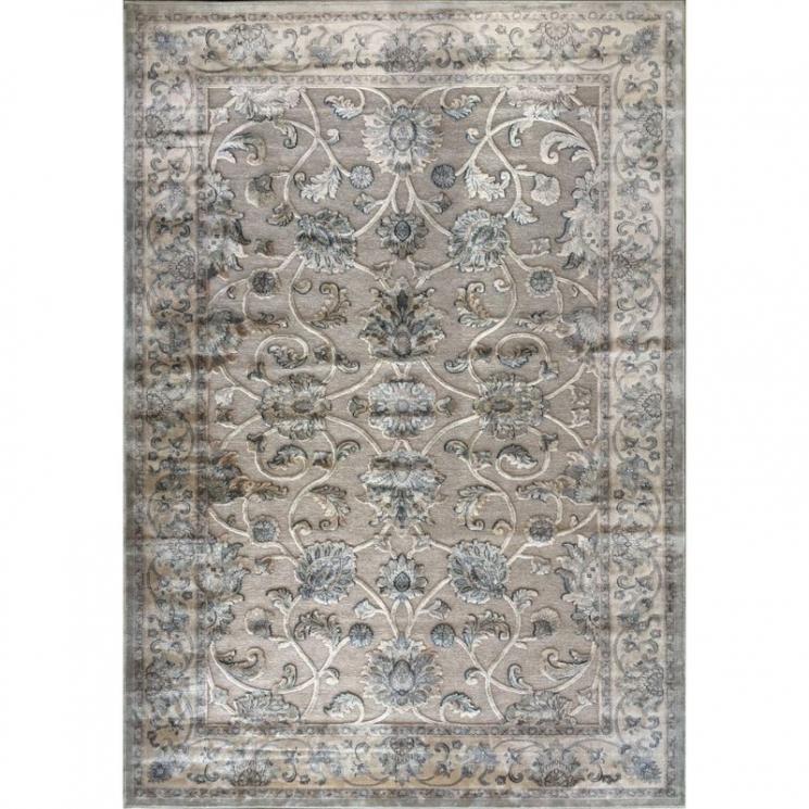 Сірий м'який килим у стилі бароко Farashe SL Carpet - фото