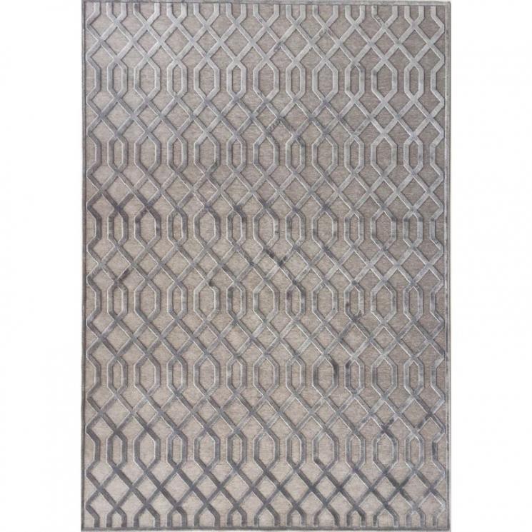 Сірий килим у сучасному дизайні із опуклим малюнком Farashe SL Carpet - фото