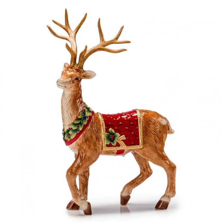 Статуетка оленя в нарядній різдвяній збруї «Зачарований ліс» Palais Royal - фото