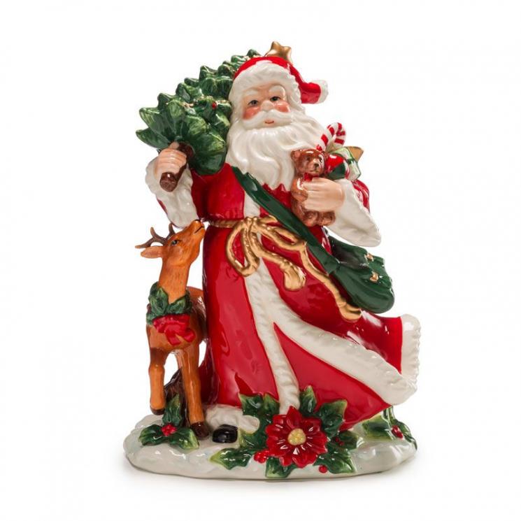 Новорічний декор статуетка «У гості з подарунками» зі святкової колекції «Життя Санти» Palais Royal - фото