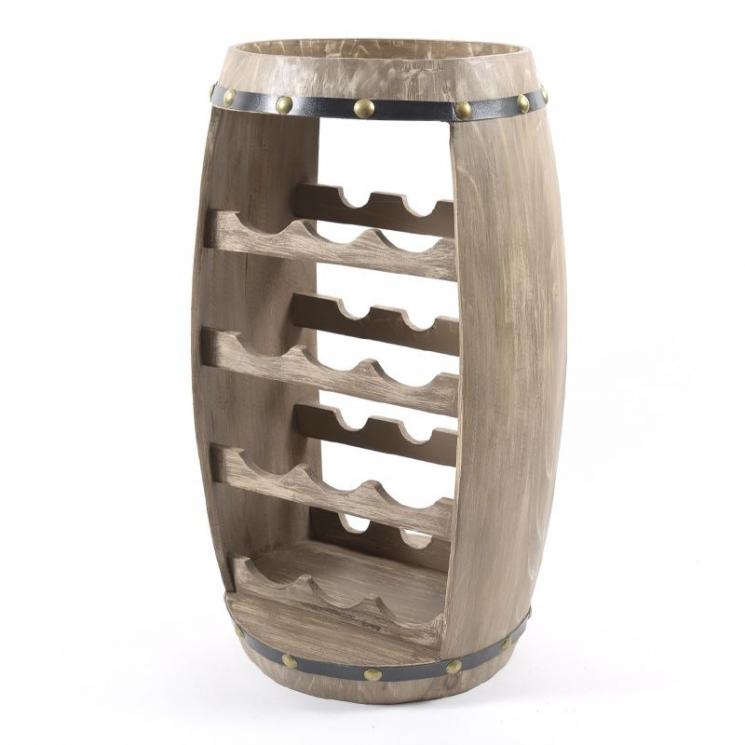 Підставка дерев'яна у вигляді бочки для 14 пляшок Mercury - фото