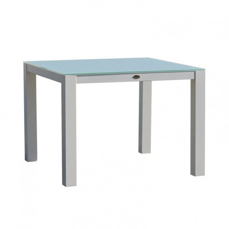 Квадратний стіл білого кольору для тераси Axis Skyline Design - фото