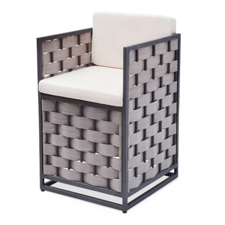 Обіднє крісло з штучного ротанга з м'якою подушкою Bandido Skyline Design - фото