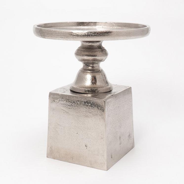 Алюмінієвий свічник на п'єдесталі малого розміру SuArt Exner - фото