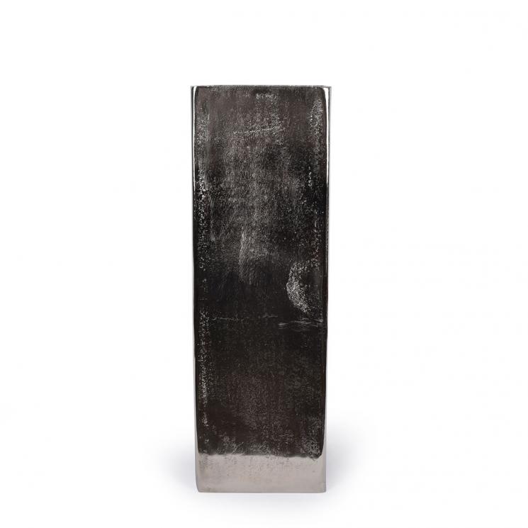 Срібляста алюмінієва ваза у вигляді колони Gros Exner - фото