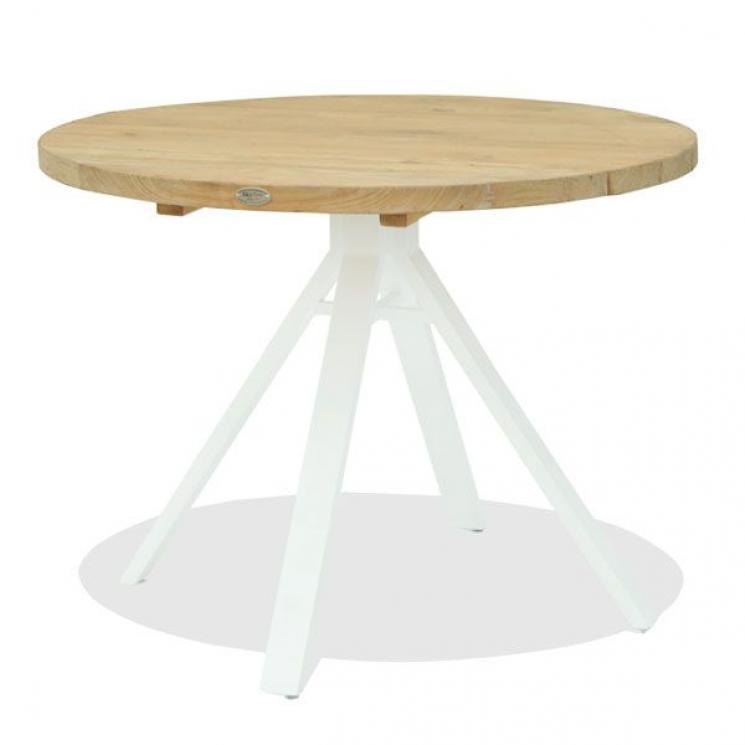 Круглий обідній стіл з дерев'яною стільницею Windsor Skyline Design - фото