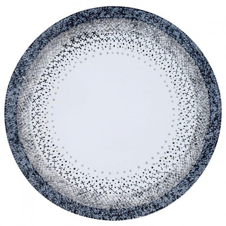 Підставна тарілка градієнтного сіро-блакитного кольору Stella Bastide - фото