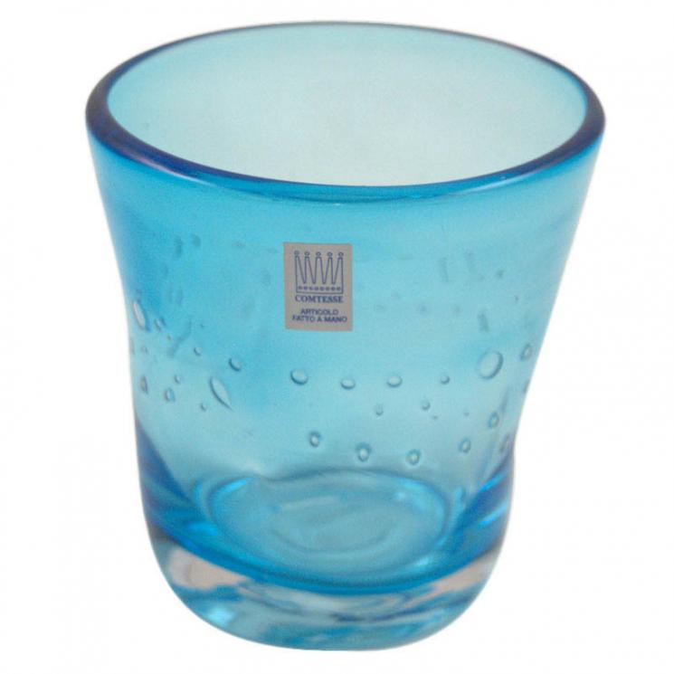 Набір із 6-ти склянок блакитного кольору для вина Samoa Comtesse Milano - фото