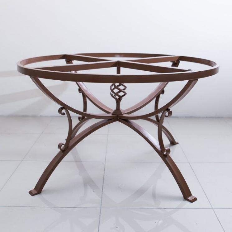Металева база кавового кольору для круглого столу, діаметр 130 см Villa Grazia - фото