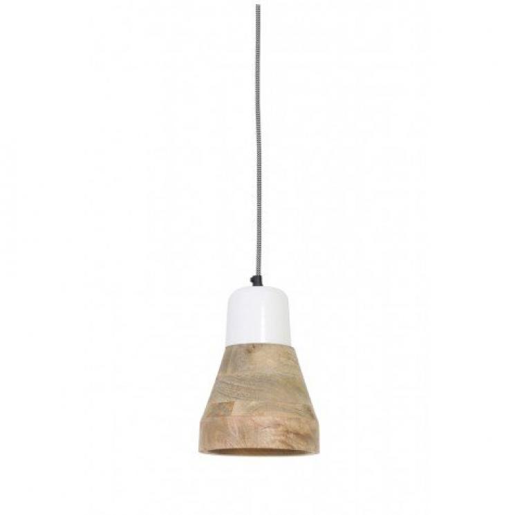 Почіпний світильник у стилі лофт дерев'яний Light and Living - фото