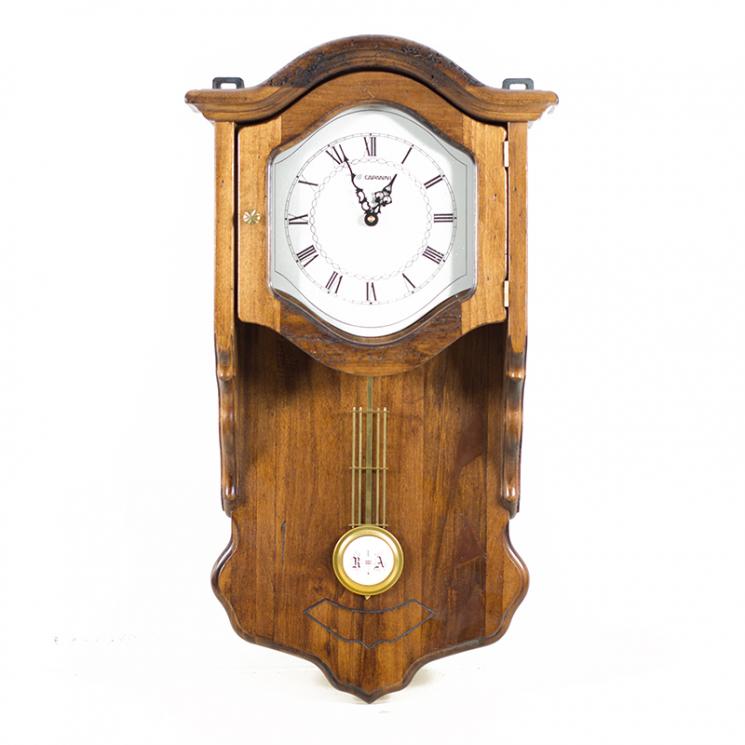 Великий дерев'яний годинник з маятником у vintage стиль Capanni - фото