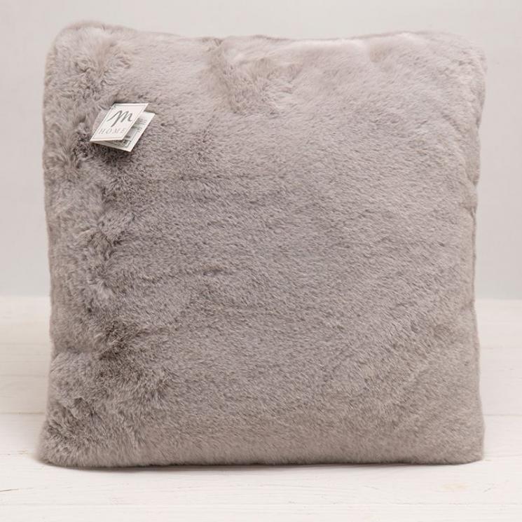 Подушка хутряна Raso сіра Mercury - фото
