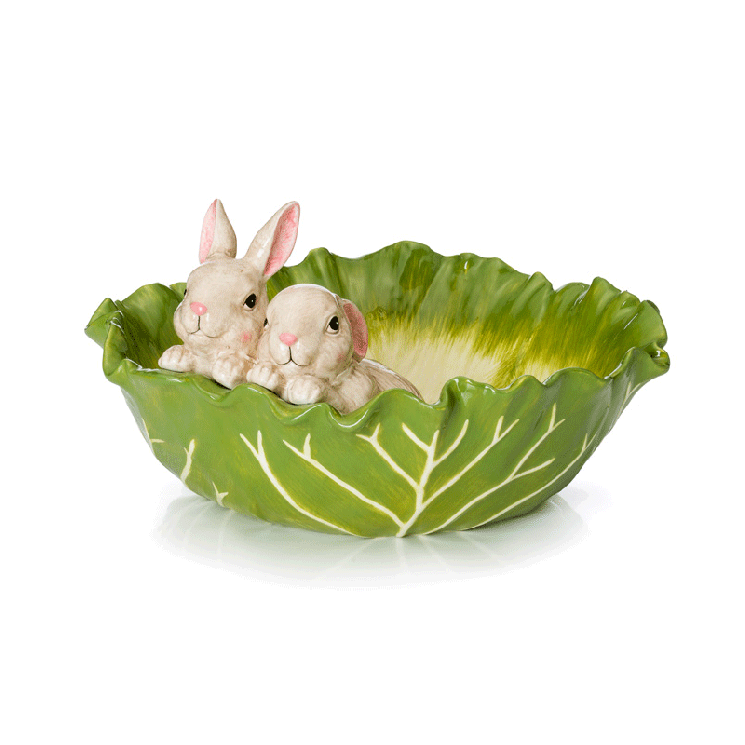 Салатник "Кролики в капустяному листі" Palais Royal - фото