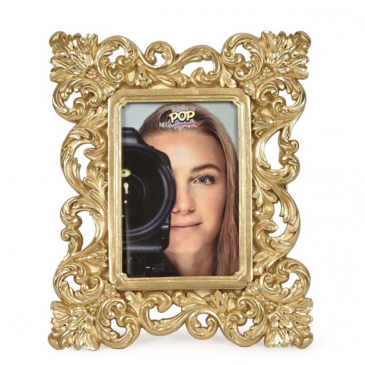 Рамка для фото з мереживним візерунком золотого кольору PopNeoClassic Palais Royal - фото