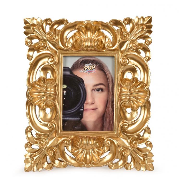 Рамка для фото з він'єтками золотого кольору PopNeoClassic Palais Royal - фото