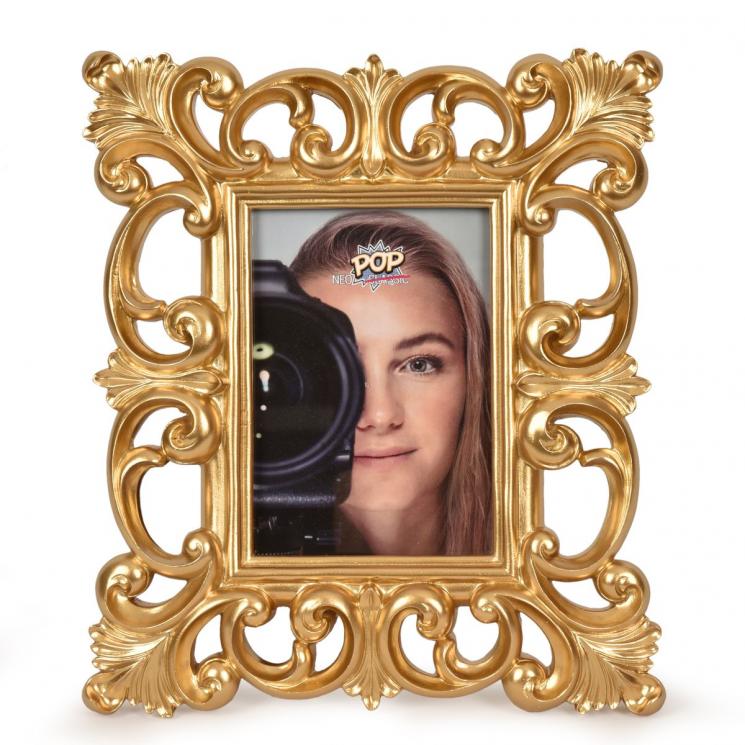 Рамка для фото з візерунками золотого кольору PopNeoClassic Palais Royal - фото