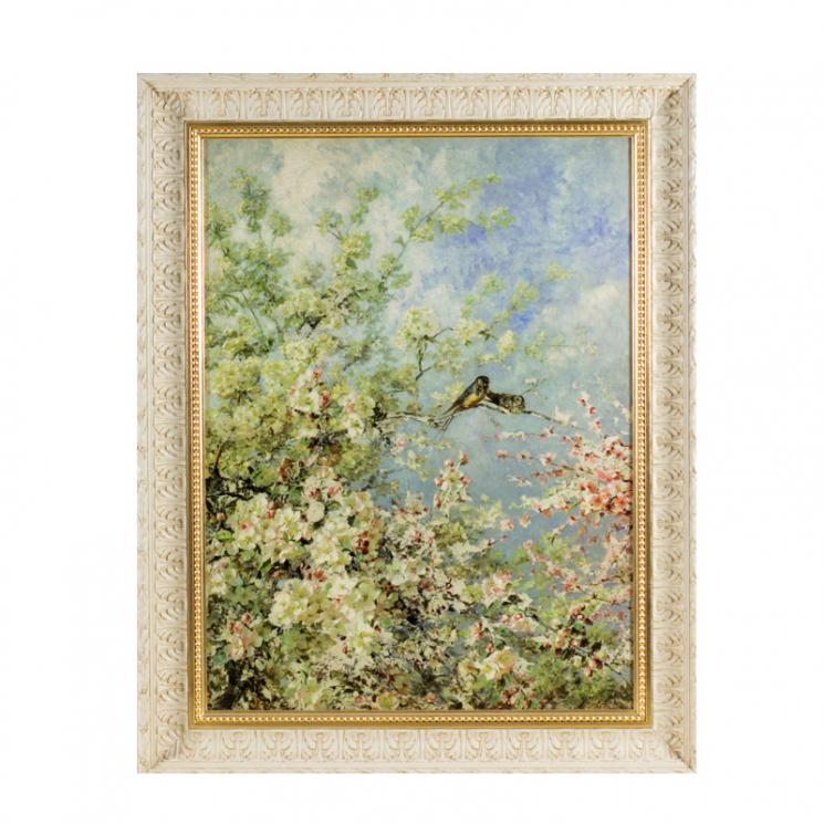 Велика картина "Квіти та птахи" Decor Toscana - фото