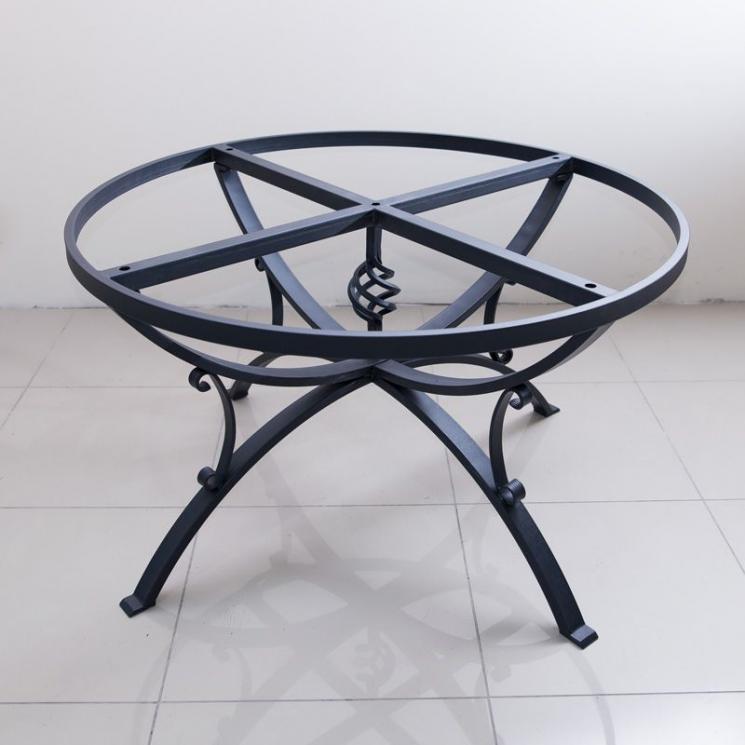Металева база відтінку графіт для круглого столу діаметром 130 см Villa Grazia - фото