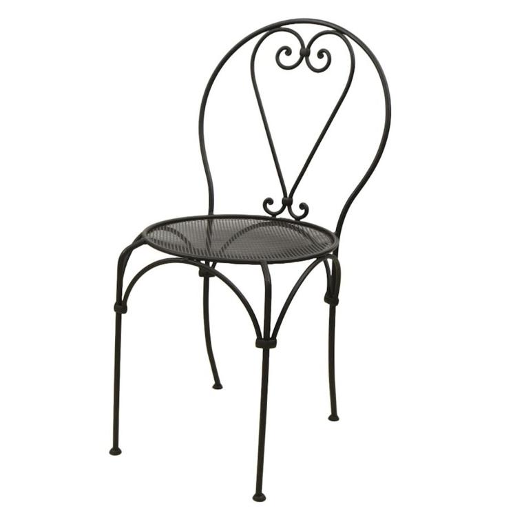 Елегантний чорний стілець із металевих елементів Bolzonella Villa Grazia - фото