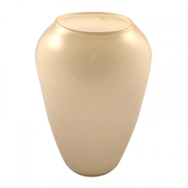 Скляна бежева ваза середнього розміру Panarea Comtesse Milano - фото