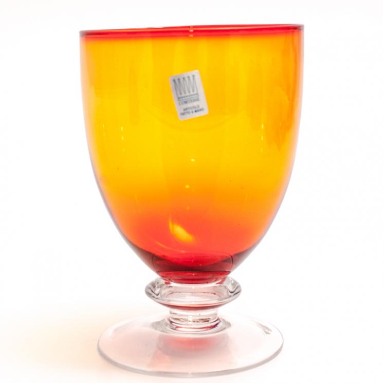 Набір з 6 помаранчевих келихів для води. Comtesse Milano - фото