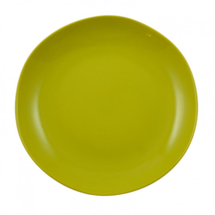 Набір із 6-ти підставних тарілок салатового кольору Ritmo Comtesse Milano - фото