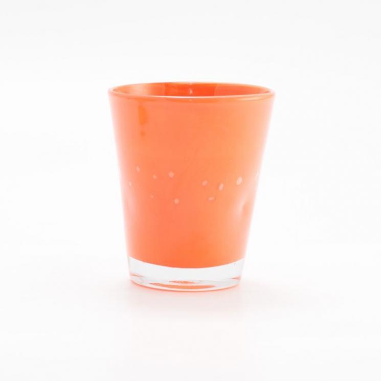 Набір склянок Comtesse Milano Samoa непрозорі оранжеві 6 шт. - фото