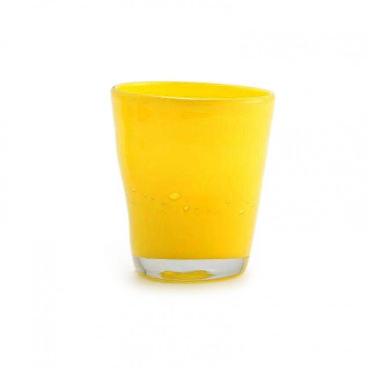 Набір склянок Comtesse Milano Samoa непрозорі жовті 6 шт. - фото