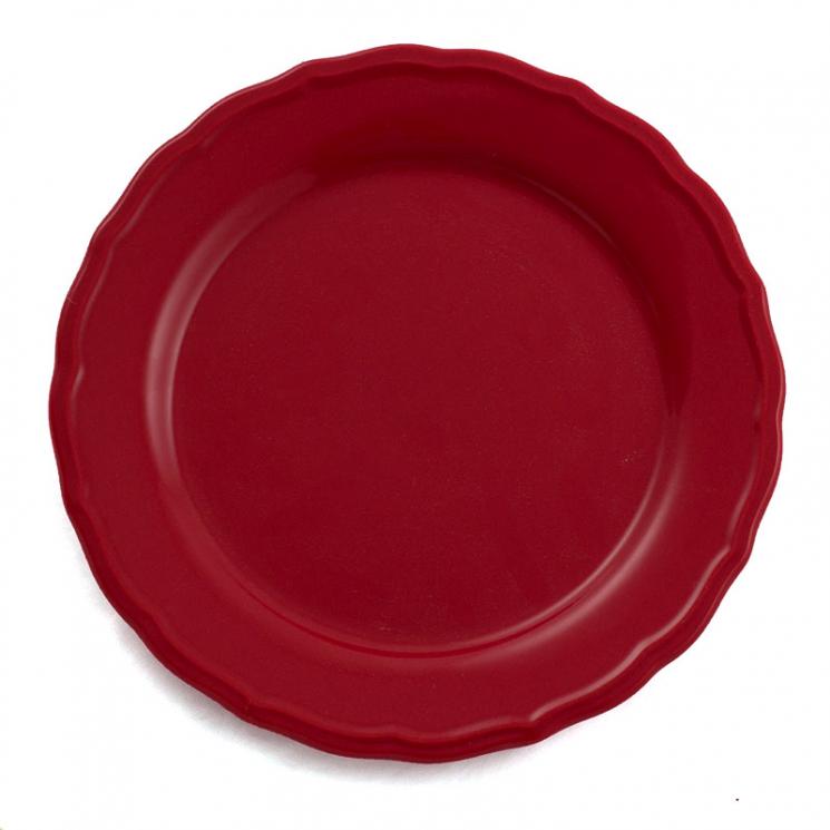 Набір десертних тарілок темно-червоного кольору Claire, 6 шт. Comtesse Milano - фото