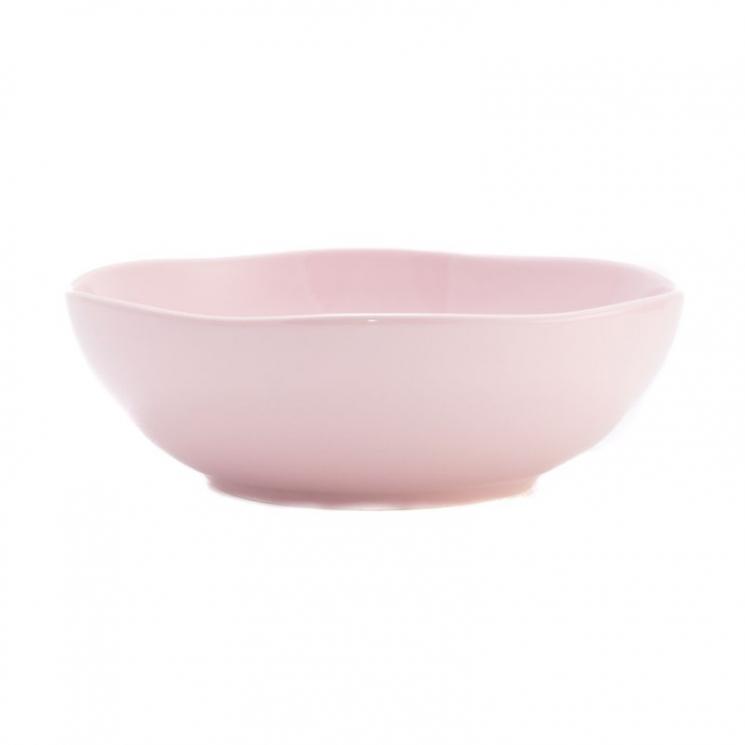 Глибокий салатник із рожевої кераміки Ritmo Comtesse Milano - фото