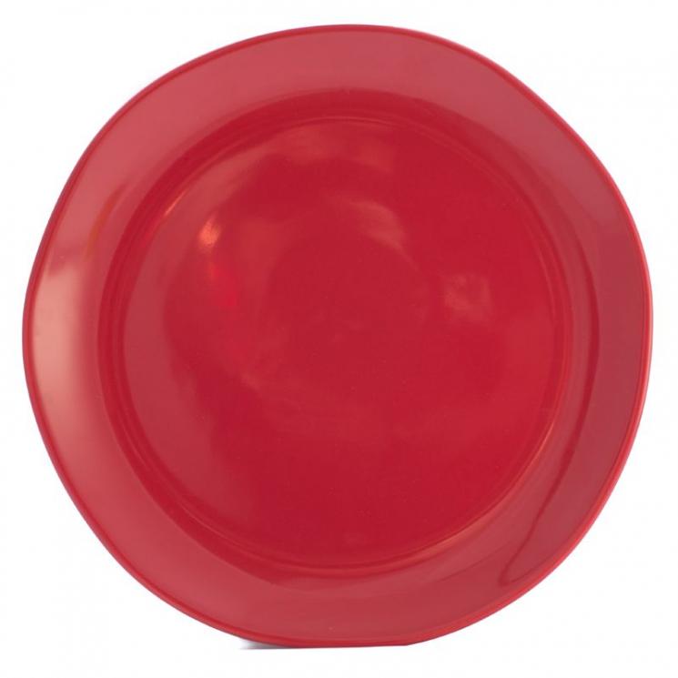 Велика таріль з червоної кераміки Ritmo Comtesse Milano - фото