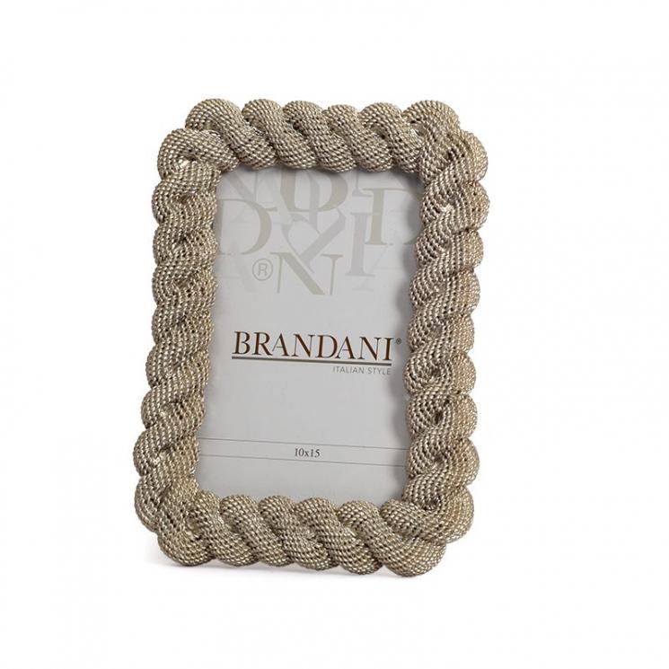 Фоторамка з опуклим декором у вигляді плетіння Brandani - фото